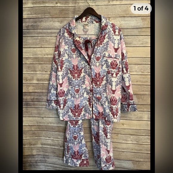 BedHead Large 100% Cotton Long Sleeve And Pant Set - Picture 1 of 4